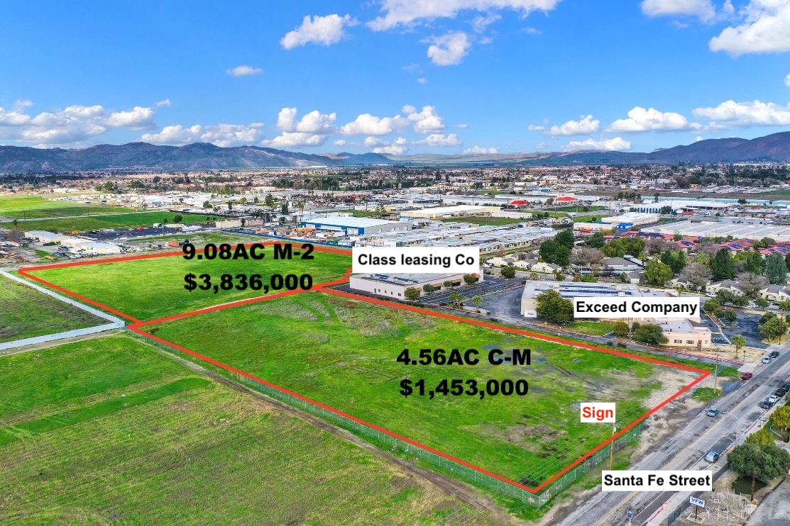 9.1 Acre LAND (M-2) Riverside County California